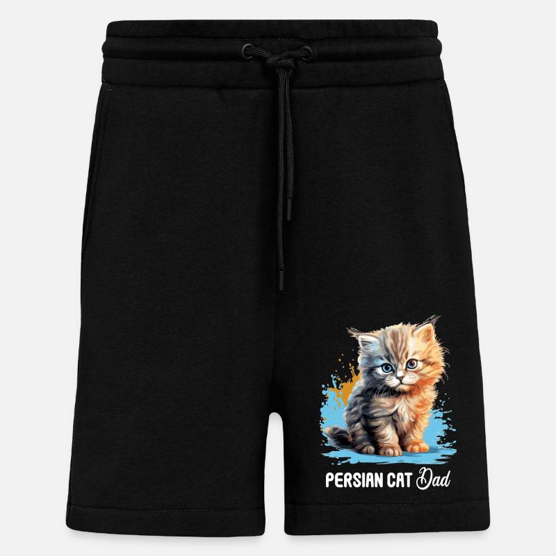 Chat persan Perser Katze - Short bio décontracté fabriqué en UE - SOLID BLACK
