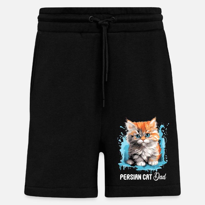 Chat persan Perser Katze - Short bio décontracté fabriqué en UE - SOLID BLACK