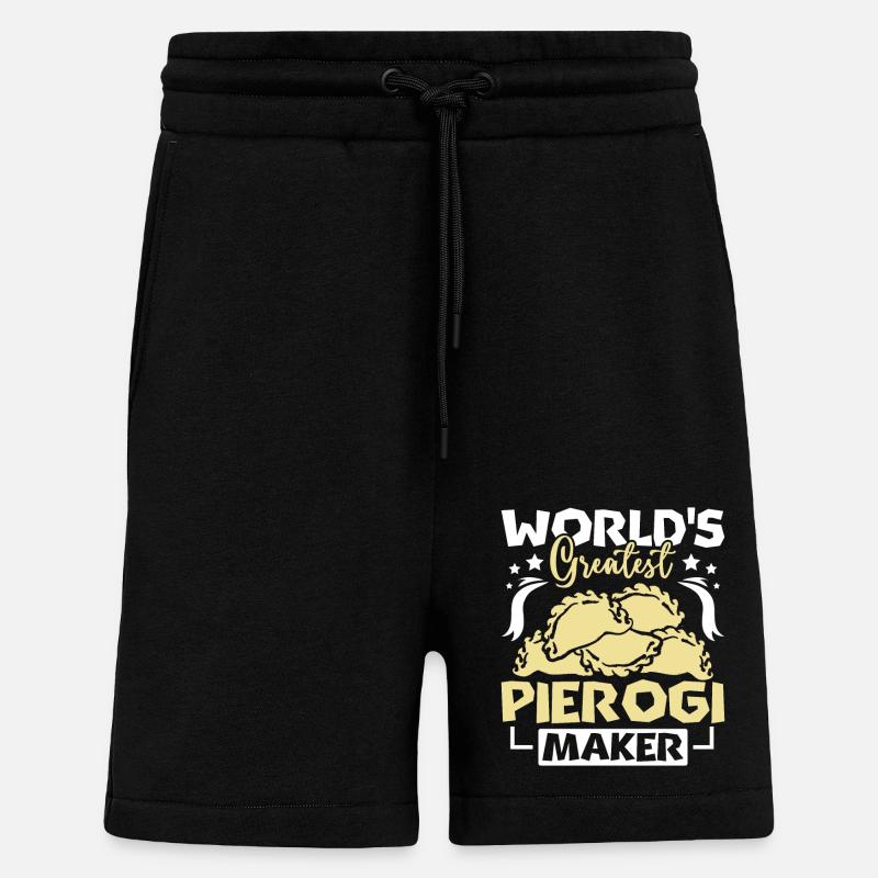World's greatest pierogi maker - Shorts - made by SPREAD - SOLID BLACK