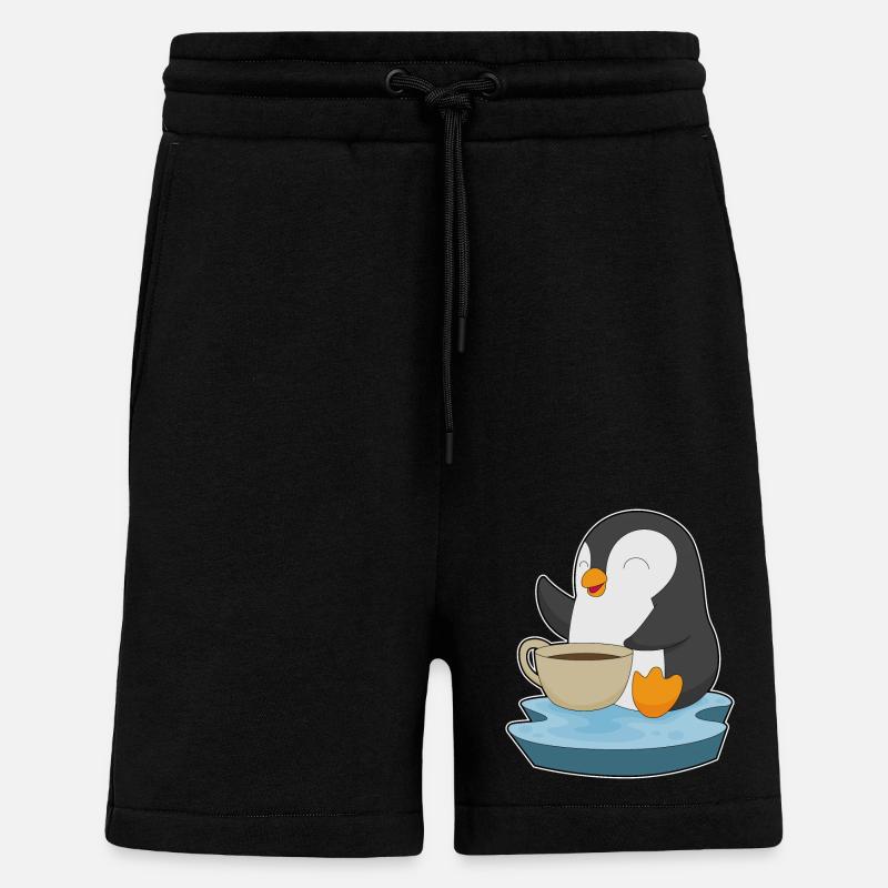 Penguin Coffee Mug - Shorts - made by SPREAD - SOLID BLACK