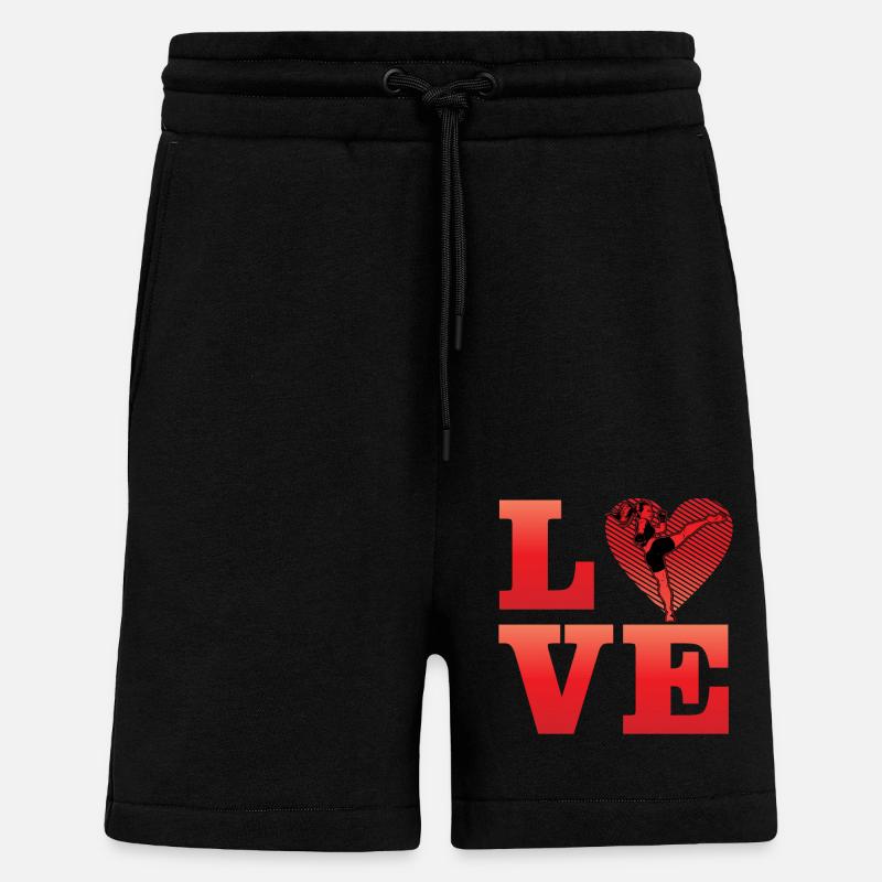 Muay Thai Liebe - Shorts - made by SPREAD - SOLID BLACK