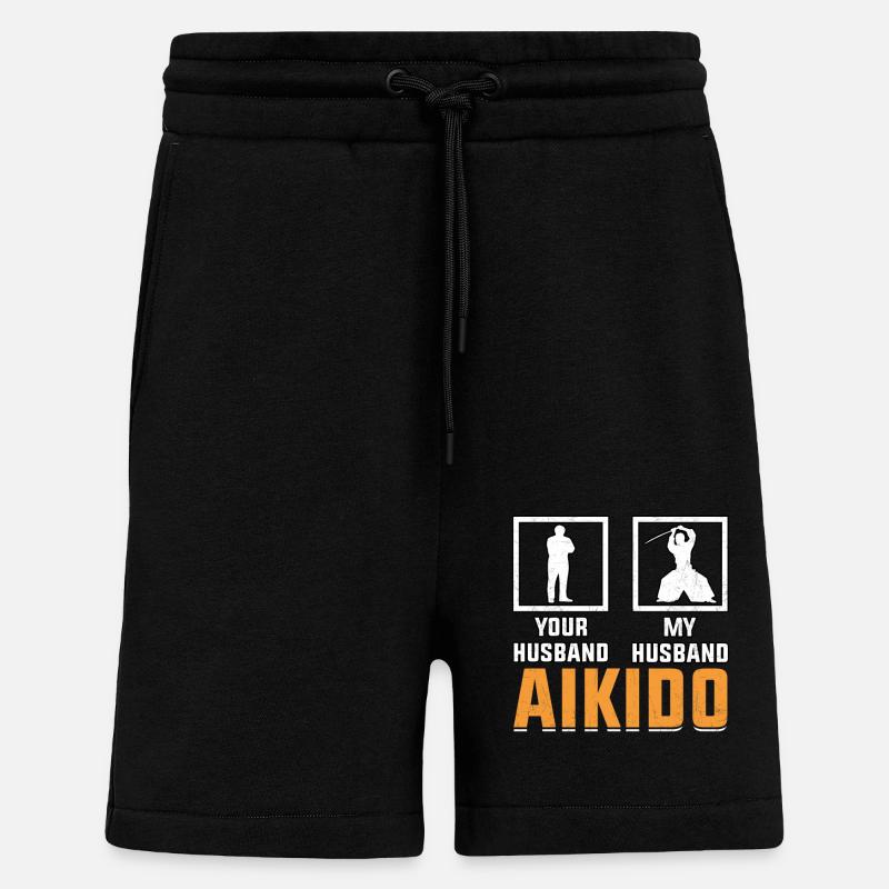 Aikido Ehemann - Shorts - made by SPREAD - SOLID BLACK