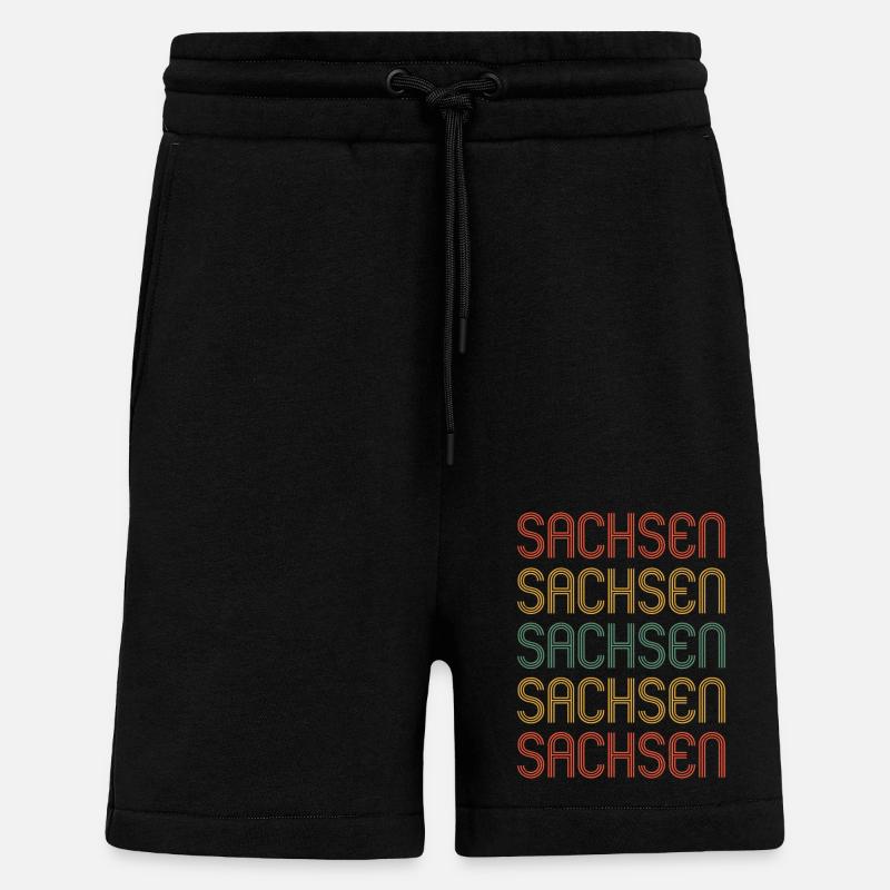 Sachse Sächsin Sachsen - Shorts - made by SPREAD - SOLID BLACK