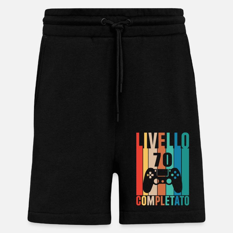 Niveau 70 - Short bio décontracté fabriqué en UE - SOLID BLACK
