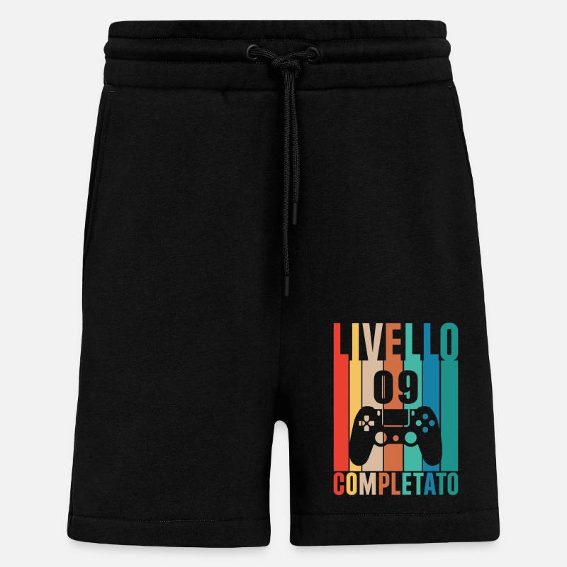 Level 9 Complete - Shorts - made by SPREAD - SOLID BLACK