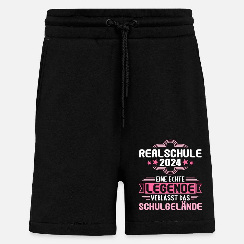 Lycée Jeunes Filles Lycée 2024 - Short bio décontracté fabriqué en UE - SOLID BLACK