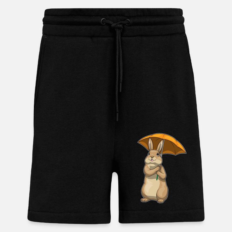 Bunny Rain Umbrella - Shorts - made by SPREAD - SOLID BLACK