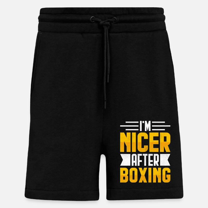 I'm nicer after Boxing - Shorts - made by SPREAD - SOLID BLACK