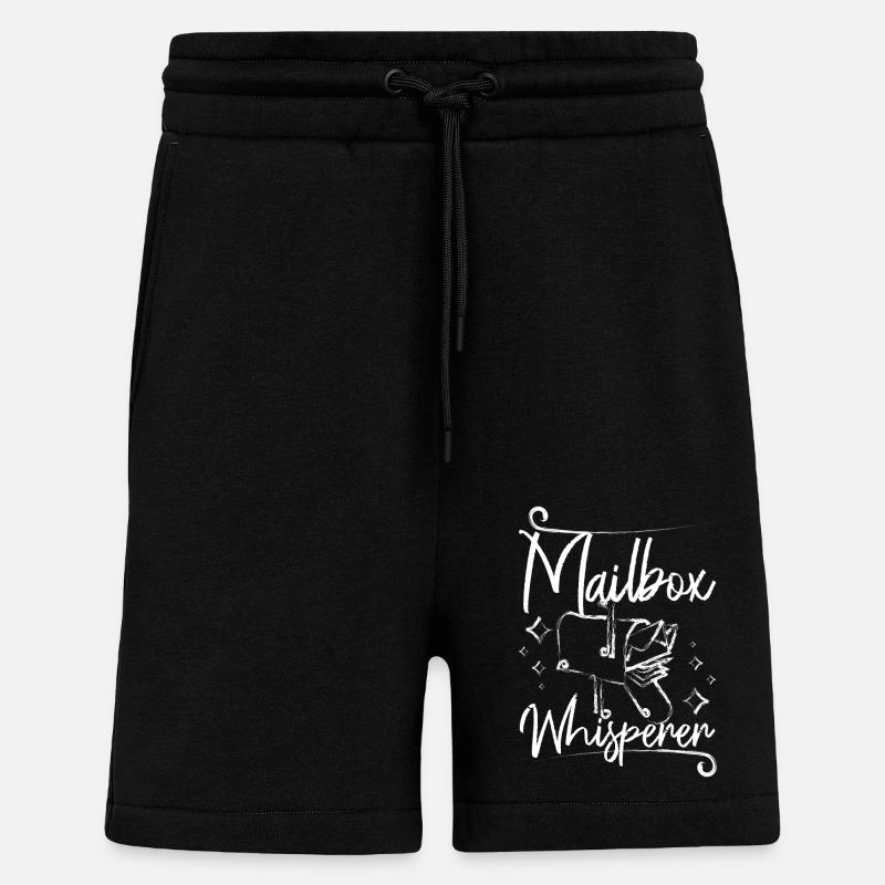 Mailbox whisperer - Shorts - made by SPREAD - SOLID BLACK