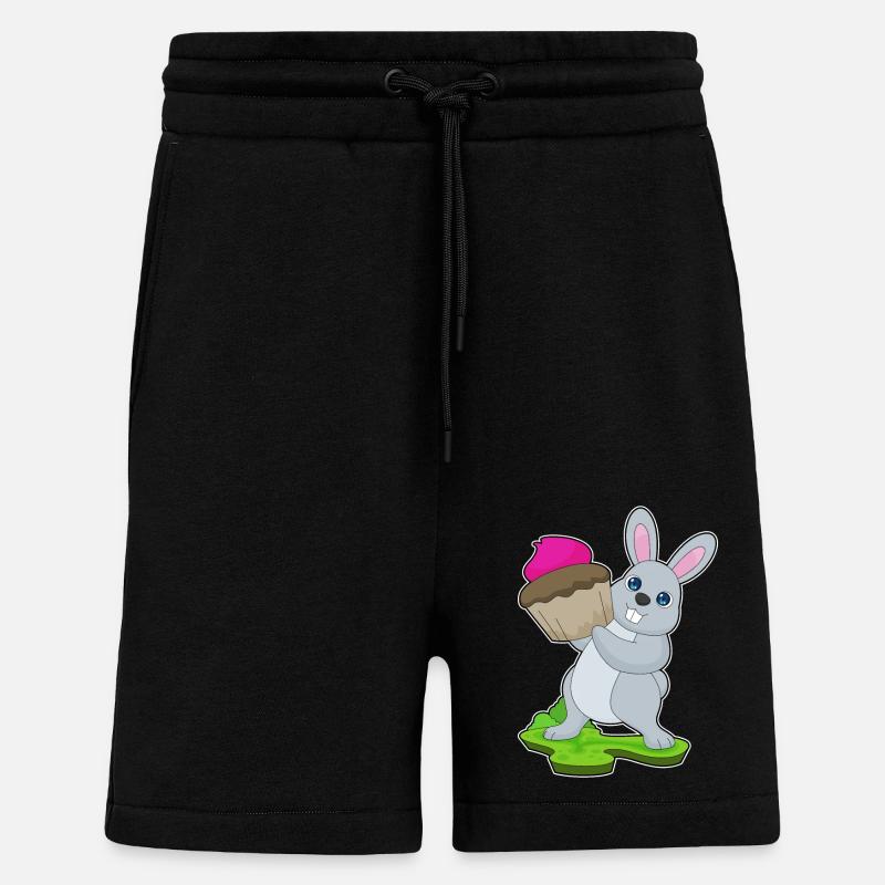 Hase Cupcake - Shorts - made by SPREAD - SOLID BLACK