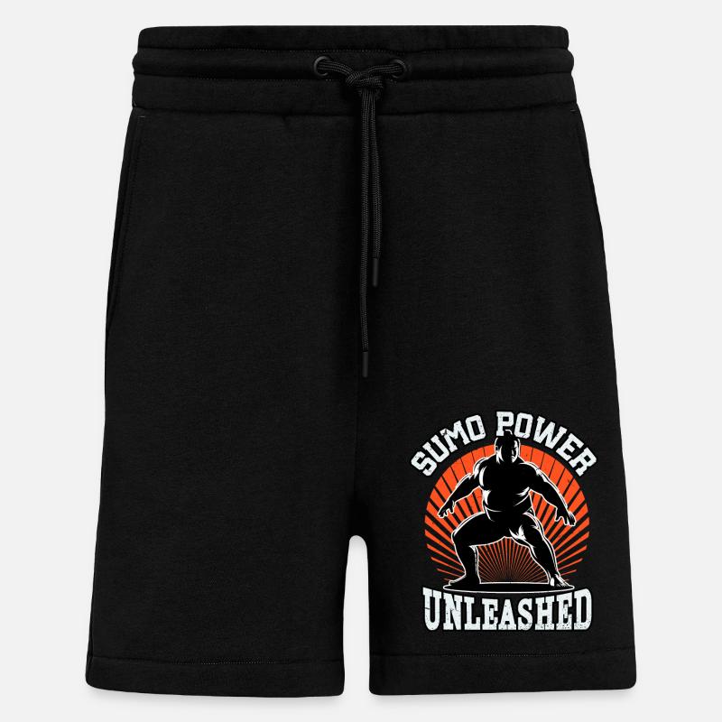 Sumo Power unleashed - Shorts - made by SPREAD - SOLID BLACK