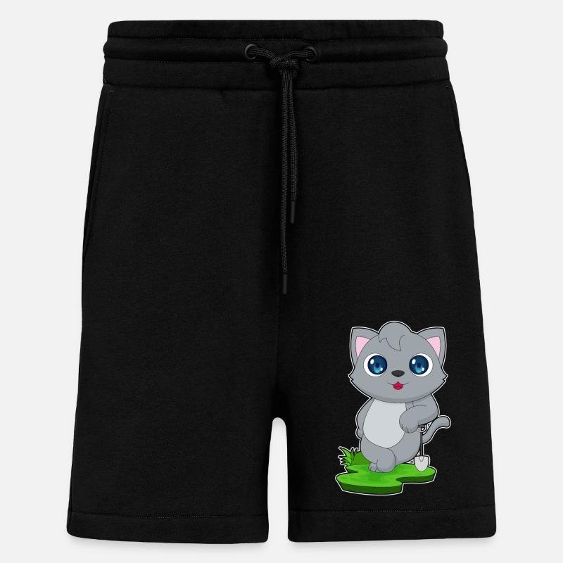 Katze Schaufel - Shorts - made by SPREAD - SOLID BLACK