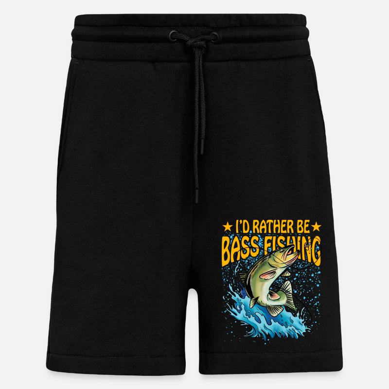 Ich wäre lieber Barschfischen - Shorts - made by SPREAD - SOLID BLACK