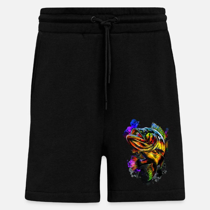 Barsch-Fisch - Shorts - made by SPREAD - SOLID BLACK