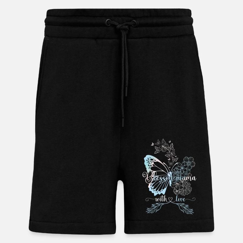 BÉNIS MAMAN AVEC AMOUR - Short bio décontracté fabriqué en UE - SOLID BLACK