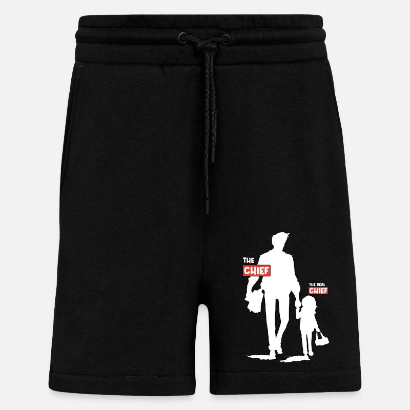 Lustiges Papa-Tochter-Design - Shorts - made by SPREAD - SOLID BLACK