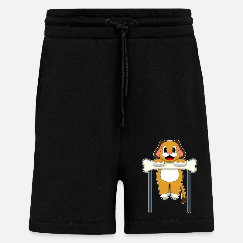 Dog Bodybuilding Pull-ups - Shorts - made by SPREAD - SOLID BLACK