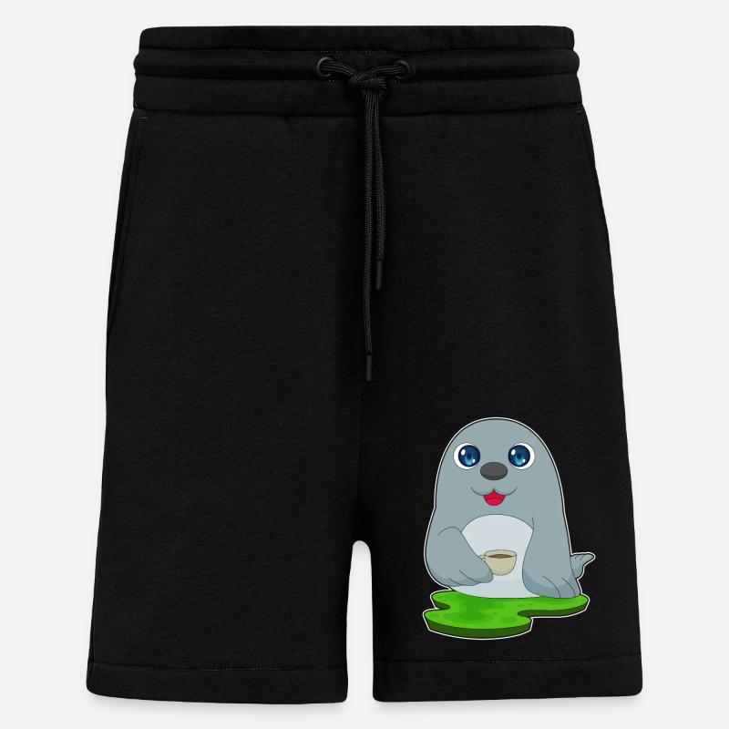 Seal Coffee Mug - Shorts - made by SPREAD - SOLID BLACK