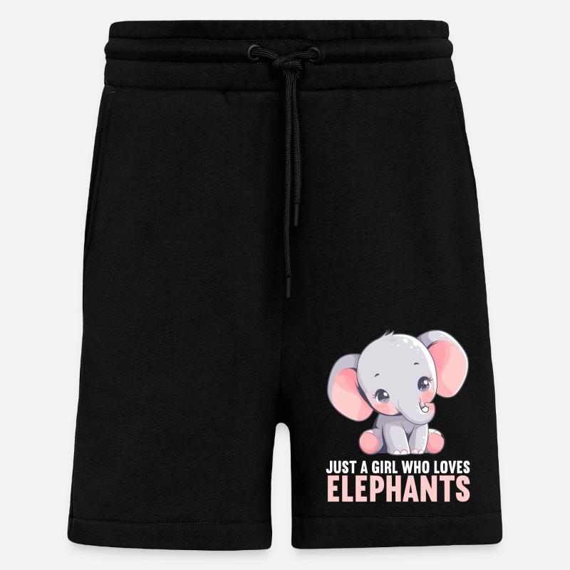 Elephant Elephant - Shorts - made by SPREAD - SOLID BLACK