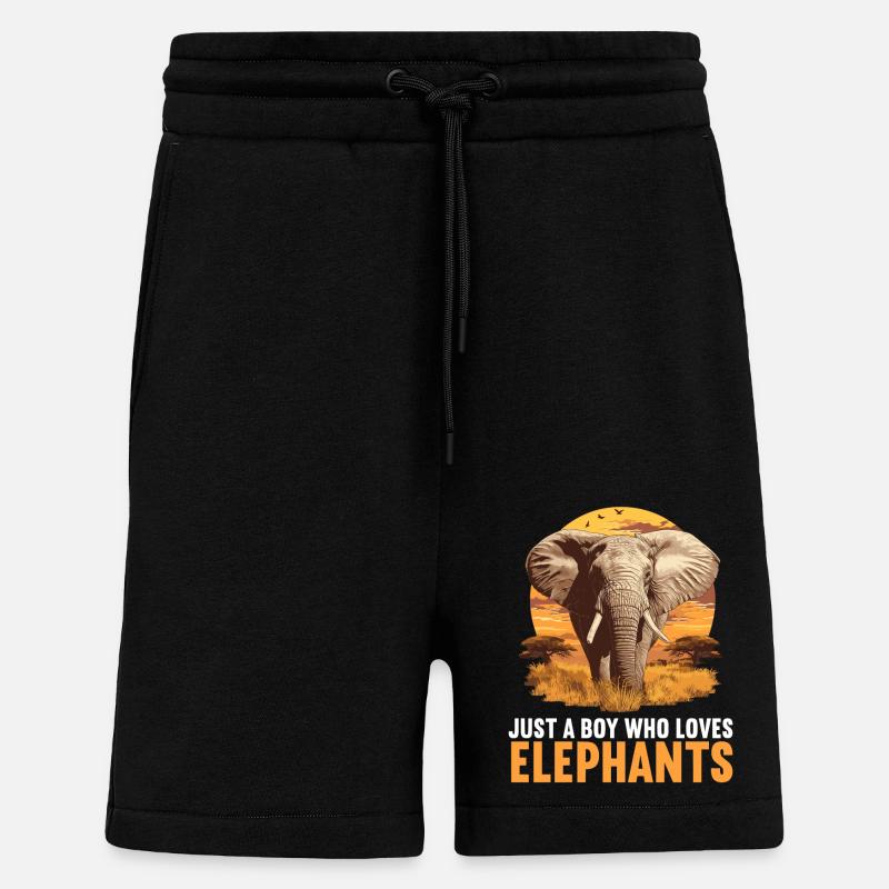 Elephant Elephant - Shorts - made by SPREAD - SOLID BLACK