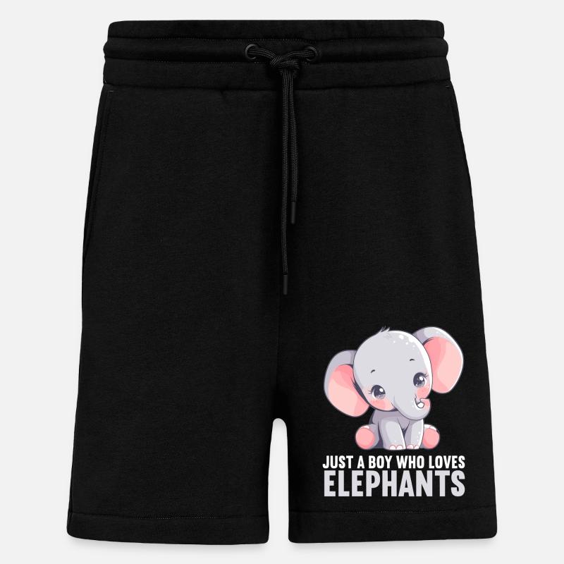 Elephant Elephant - Shorts - made by SPREAD - SOLID BLACK