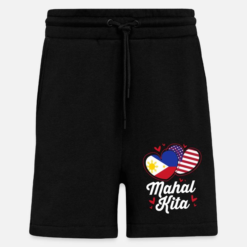 Philippinisch Philippinen - Shorts - made by SPREAD - SOLID BLACK