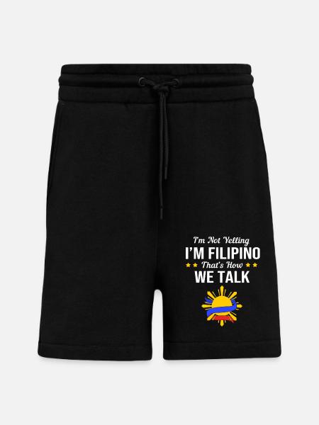 Philippinisch Philippinen - Shorts - made by SPREAD - SOLID BLACK