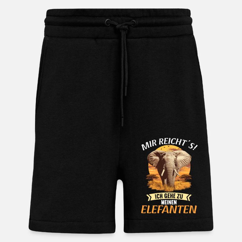 Elefanten Elefant - Shorts - made by SPREAD - SOLID BLACK
