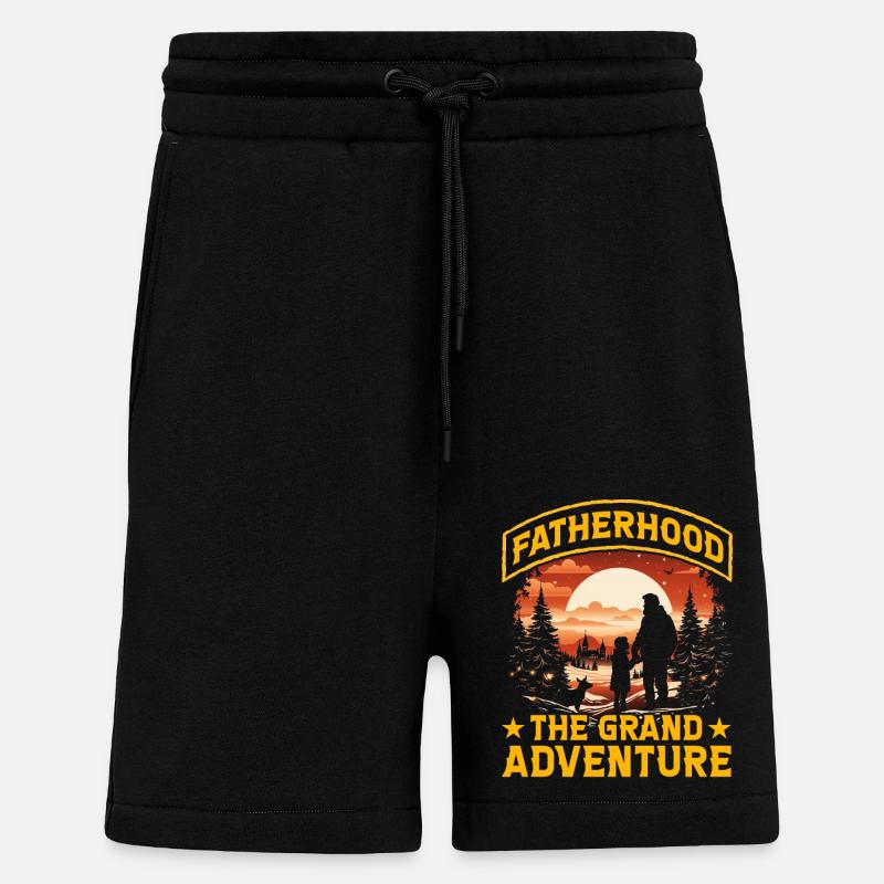 Vaterschaft das große Abenteuer - Shorts - made by SPREAD - SOLID BLACK