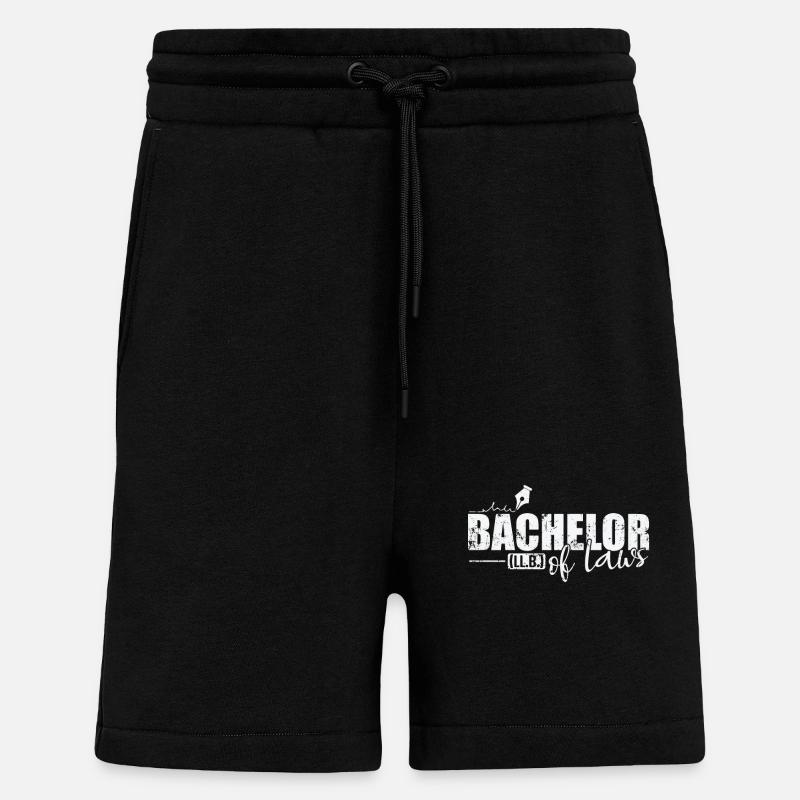 Baccalauréat en droit (LL.B.) - Short bio décontracté fabriqué en UE - SOLID BLACK