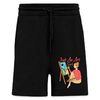 Artist Painter Graphic Just An Art Girl Gifts - Shorts - made by SPREAD - SOLID BLACK - Vorne