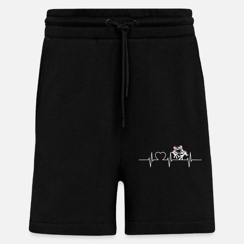 Rainette Baumfrösche Baumfrosch - Short bio décontracté fabriqué en UE - SOLID BLACK