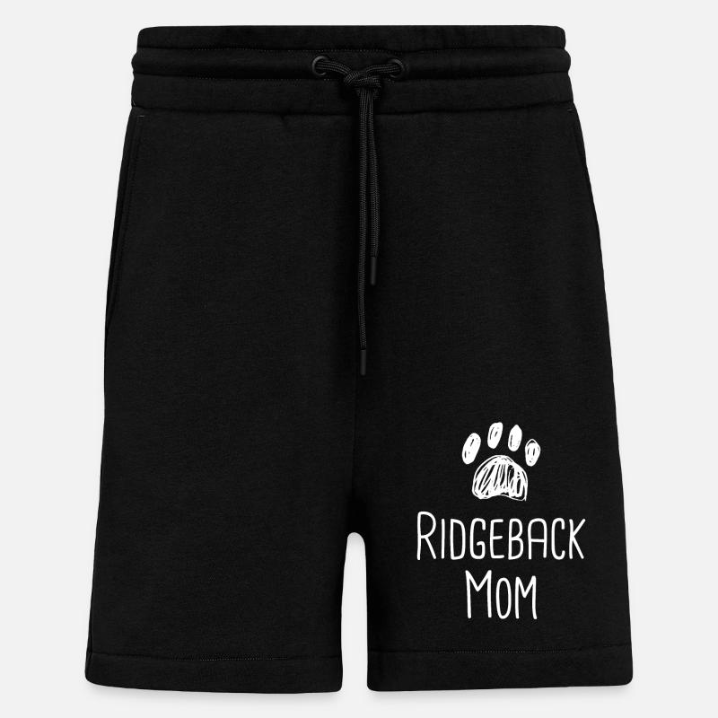 Rhodesian Ridgeback Hund Rhodesian Ridgebacks - Shorts - made by SPREAD - SOLID BLACK