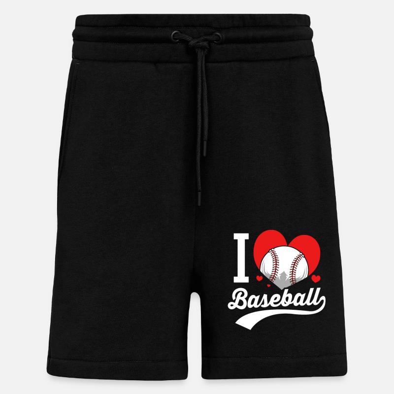 Base-ball - Short bio décontracté fabriqué en UE - SOLID BLACK