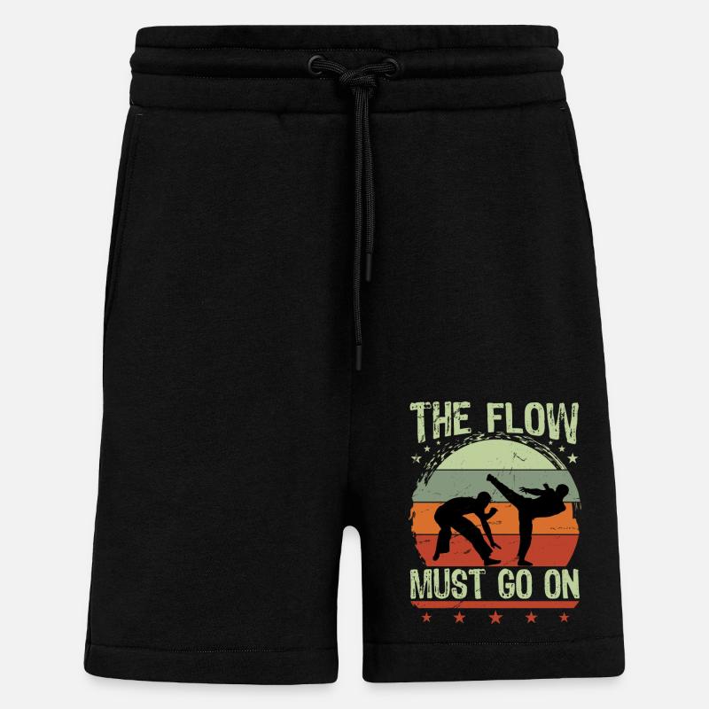 Der Flow muss weitergehen - Shorts - made by SPREAD - SOLID BLACK