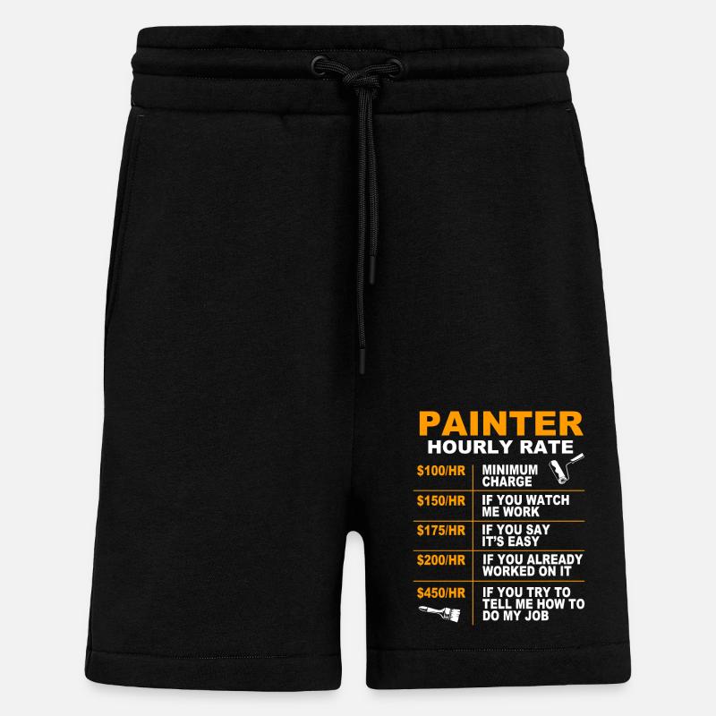 Painter - Shorts - made by SPREAD - SOLID BLACK
