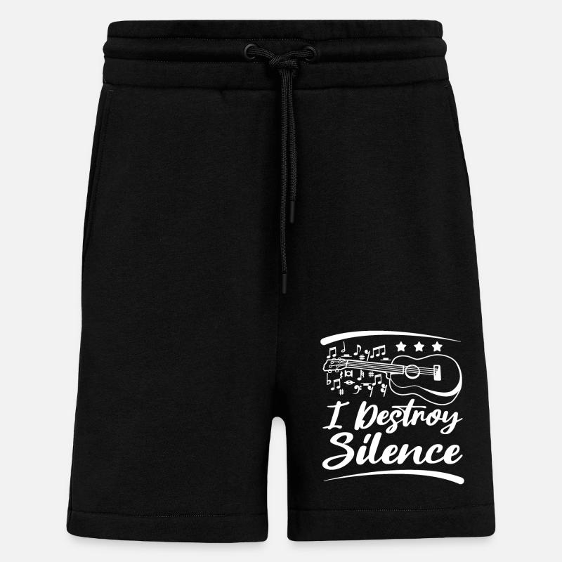 I destroy silence playing ukulele - Shorts - made by SPREAD - SOLID BLACK