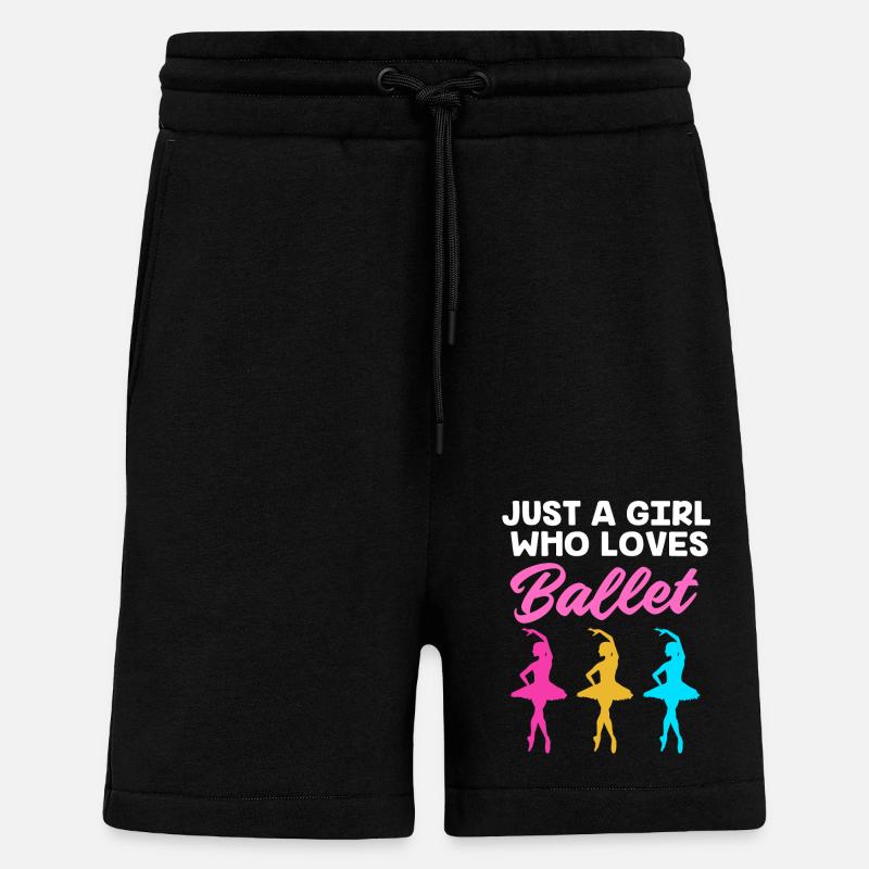Ballet Ballet Dancer - Shorts - made by SPREAD - SOLID BLACK