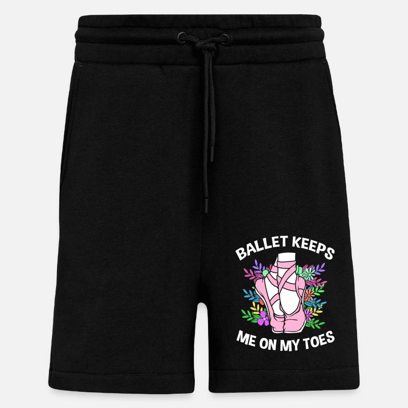 Ballet Ballet Dancer - Shorts - made by SPREAD - SOLID BLACK