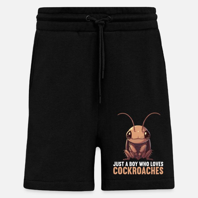 cafards cafards cafards cafard - Short bio décontracté fabriqué en UE - SOLID BLACK