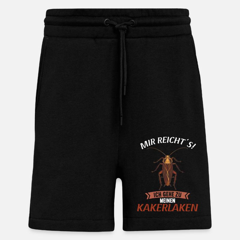 cafards cafards cafards cafard - Short bio décontracté fabriqué en UE - SOLID BLACK