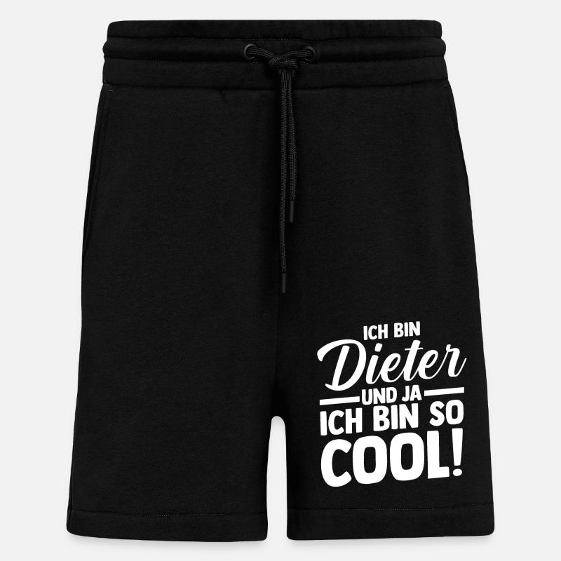 First name Dieter - Shorts - made by SPREAD - SOLID BLACK