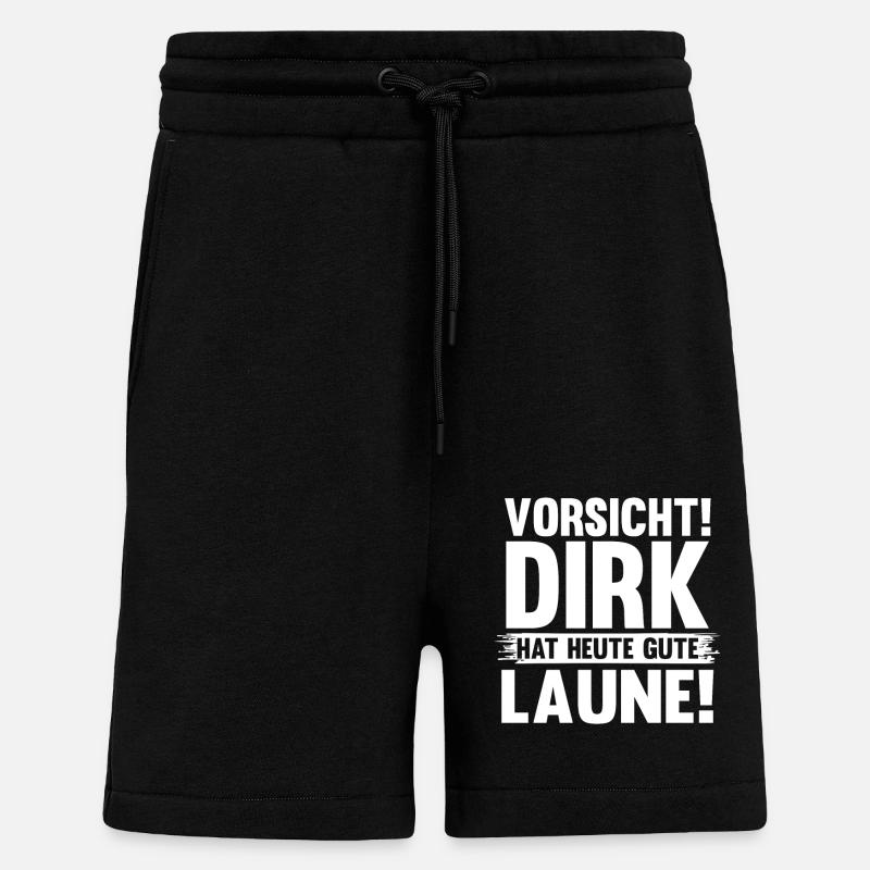 First name Dirk - Shorts - made by SPREAD - SOLID BLACK
