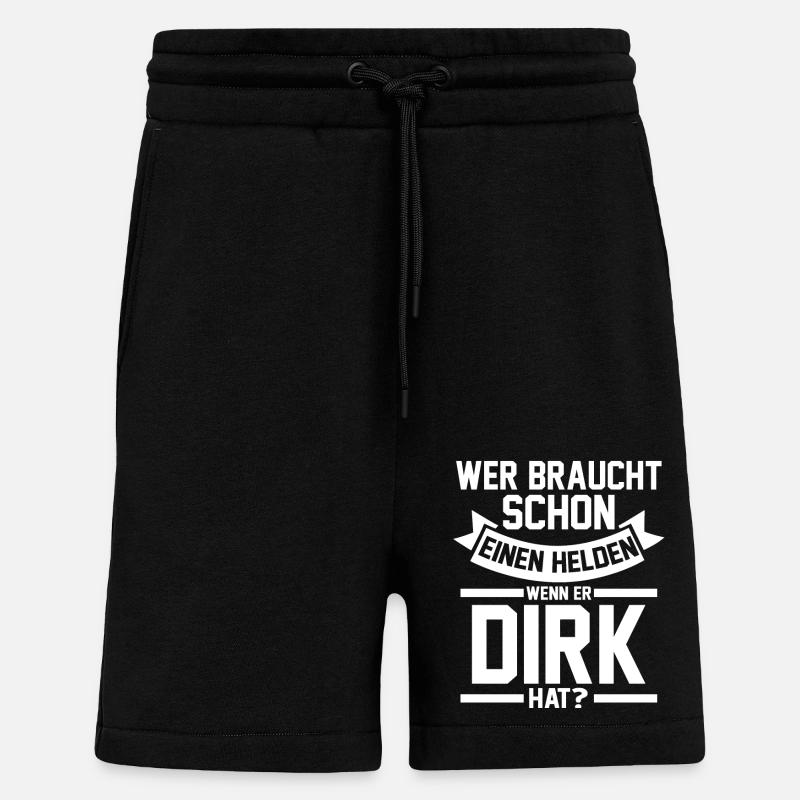 First name Dirk - Shorts - made by SPREAD - SOLID BLACK
