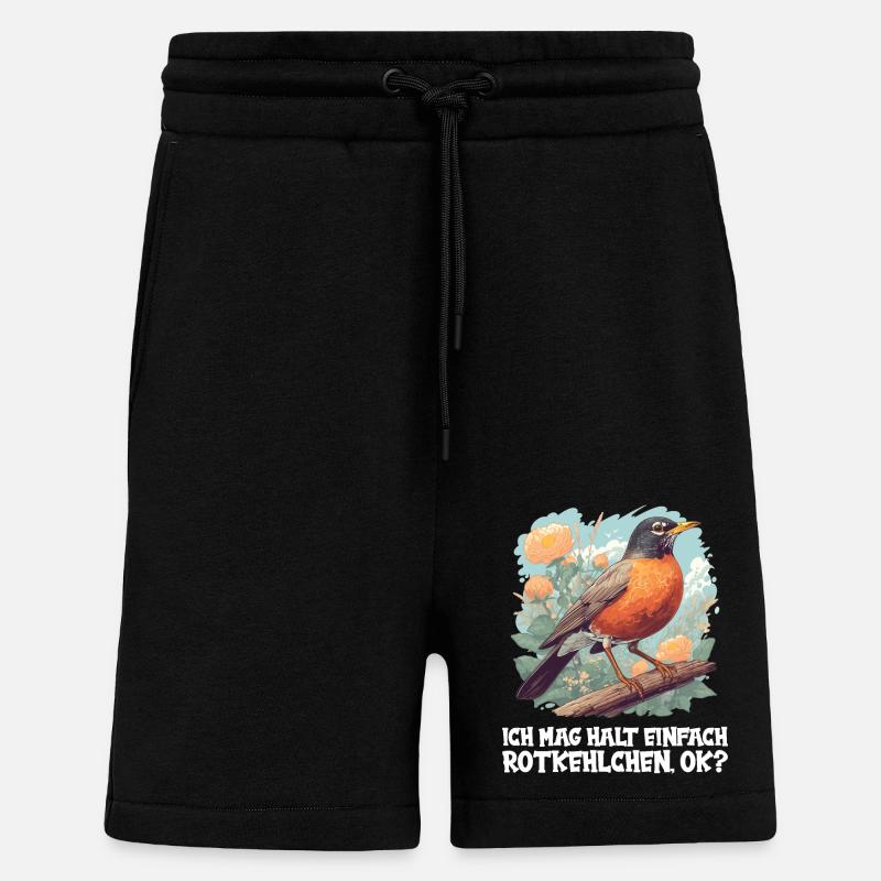 Robin Rotkehlchen - Shorts - made by SPREAD - SOLID BLACK