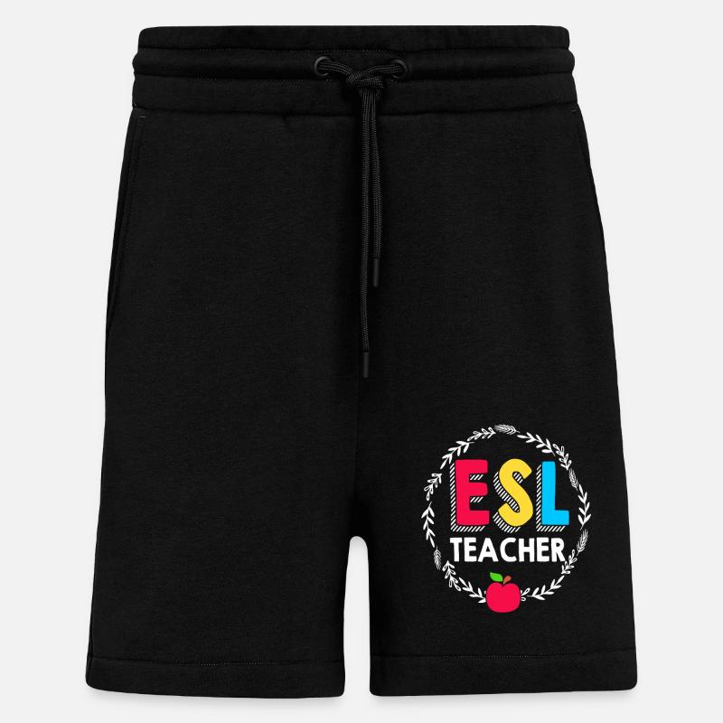 Englischlehrerin Englisch Lehrer - Shorts - made by SPREAD - SOLID BLACK