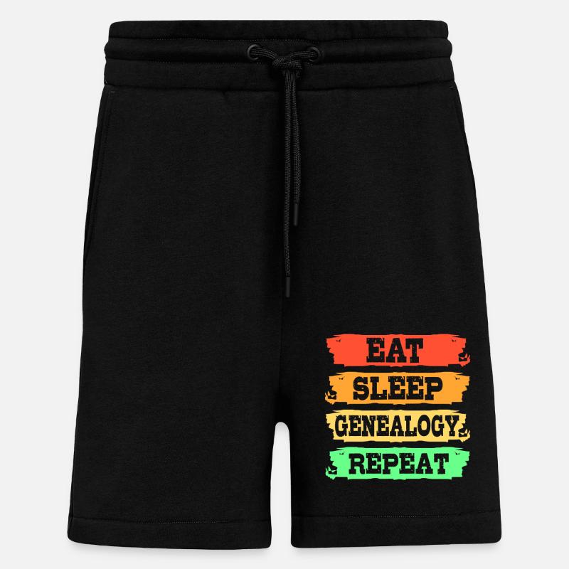 Stammbaum Genealogie - Shorts - made by SPREAD - SOLID BLACK