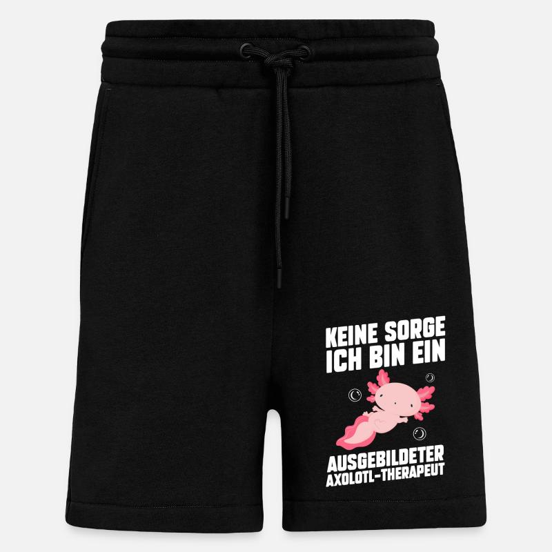 Axolotl - Shorts - made by SPREAD - SOLID BLACK
