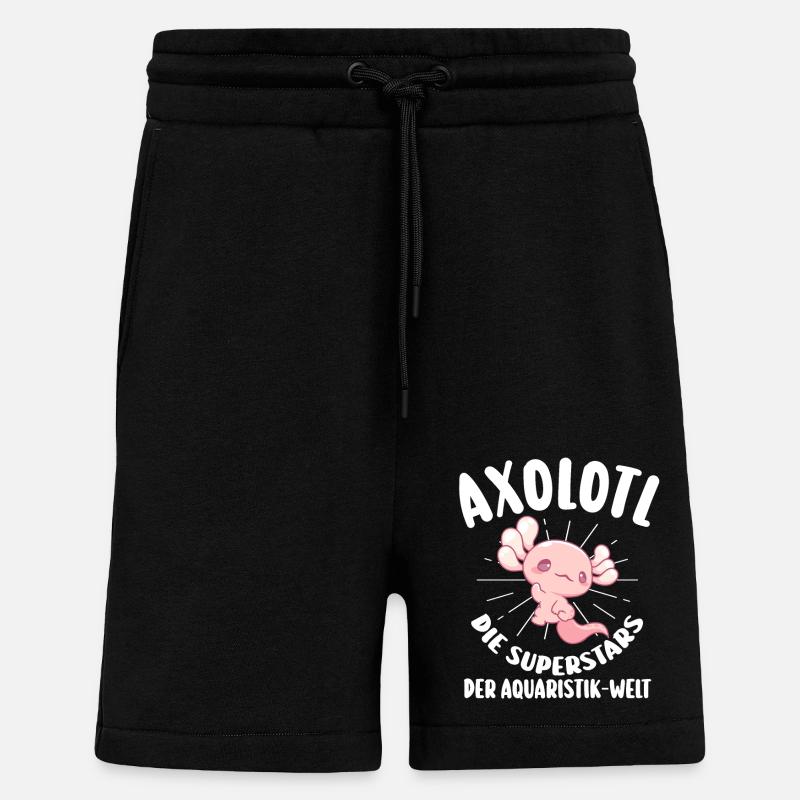 Axolotl - Shorts - made by SPREAD - SOLID BLACK