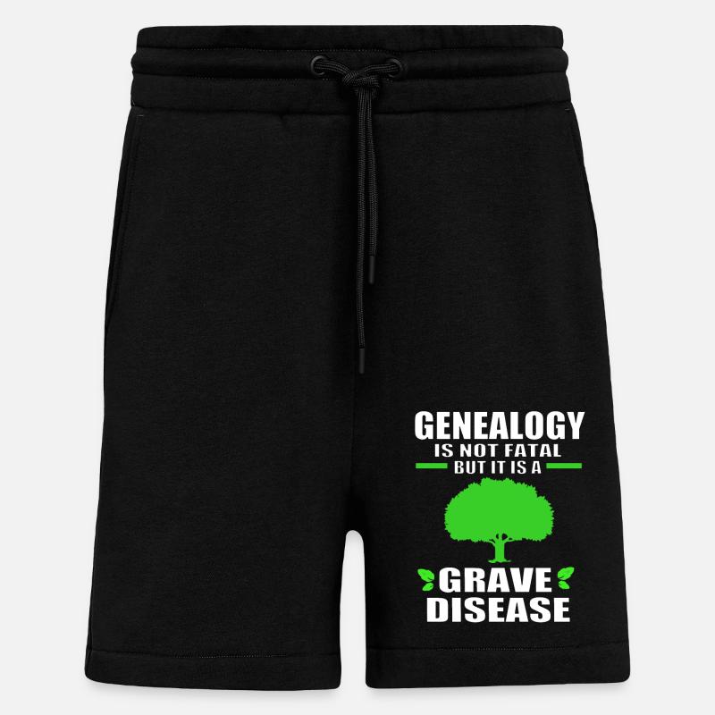 Stammbaum Genealogie - Shorts - made by SPREAD - SOLID BLACK